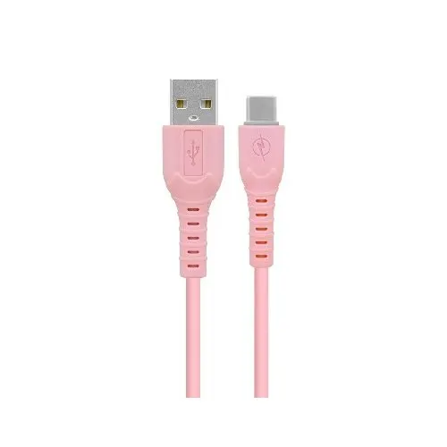 Cable Carga Rápida Usb V3.0 Tipo "c", Pvc, 1m Rosa - Image 2