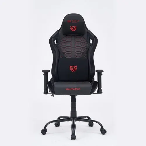 Silla Gamer Thunder Max V7 Tela Negro 150 Kg Rojo