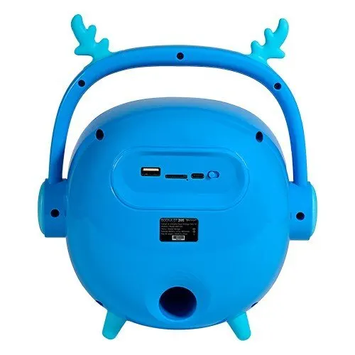 Bocina Vorago Bsp-205 Bluetooth / Msd / Usb / 3.5mm Micrófono Con Modos De Voz Color Azul
