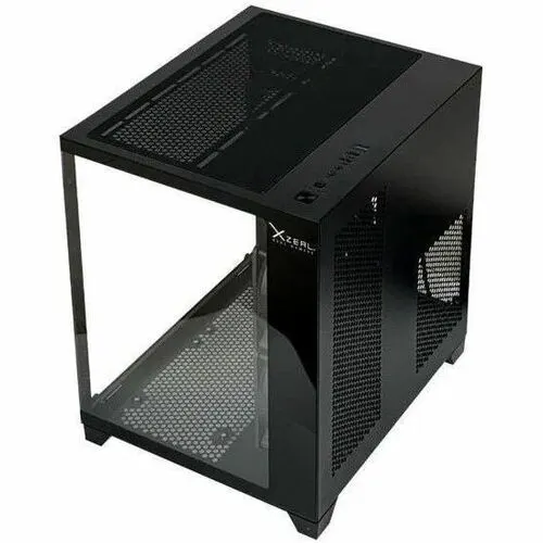 Gabinete Gamer Xzeal Panzer Cubo M-Atx/Itx / Usb 2x1.0 /3 Fan Argb /Negro