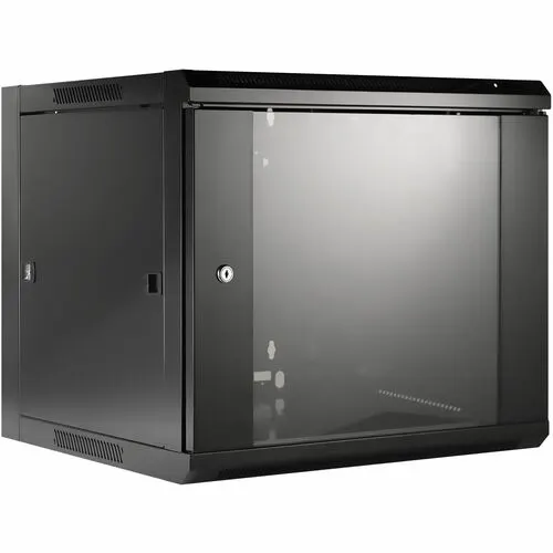 Intellinet 711777 9u Montaje En Pared Armario De Bastidor Para Conmutador Lan, Panel De Conexión, Redes - 482.60mm Ancho Del Rack X 350mm Profundidad Del Rack - Negro Azabache - Acero Laminado En Frío (crs), Metal Galvanizado, Vidrio Templado, Acero - 60kg Capacidad De Peso Estático - 3año(s) Garantía