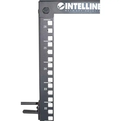 Intellinet 714242 26u De Suelo Caja Abierta Marco De Bastidor Para Servidor, Conmutador Lan, Panel De Conexión, Redes - 2 Poste - 482.60mm Ancho Del Rack X 1016mm Profundidad Del Rack - Negro Azabache - Intellinet Rack Abierto De 4 Postes 19" - Image 9