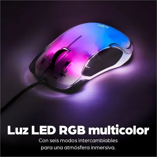 Mouse Manhattan Tamańo Completo - Usb Tipo A - óptico - 5 Botón(es) - Transparente - Cable - 12800 Dpi - Rueda De Desplazamiento - Diestro - Image 10
