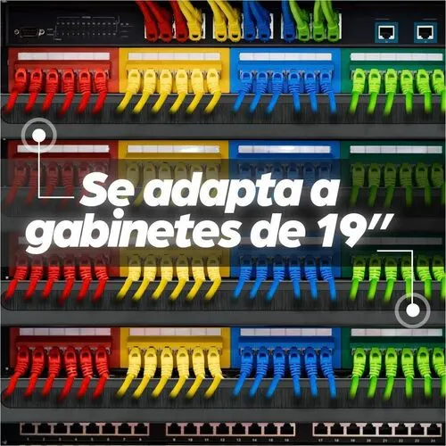 Intellinet Organizador De Cable - Negro - Sujetador De Cables - 1u Altura Del Rack X 19" Anchura De Panel - Acero - Image 5