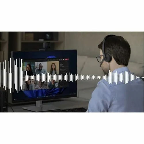 Auriculares Dell Wh3024 Cableado Sobre La Oreja Estéreo - Certificación Microsoft Teams - Binaural - Supra-Aural - 20hz A 20khz - 200cm Cable - Uni Direccional, Función De Cancelación De Ruido Ambiente Micrófono - Cancelación De Ruido - Usb Tipo C