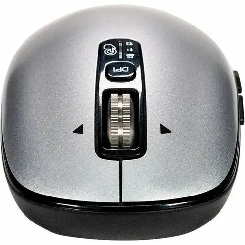 Mouse Naceb - Frecuencia Bluetooth/Radio - Usb - 6 Botón(es) - Plata - Inalámbrico - 2.40ghz - 3200 Dpi - Aa Battery Supported