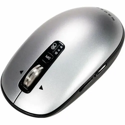 Mouse Naceb - Frecuencia Bluetooth/Radio - Usb - 6 Botón(es) - Plata - Inalámbrico - 2.40ghz - 3200 Dpi - Aa Battery Supported