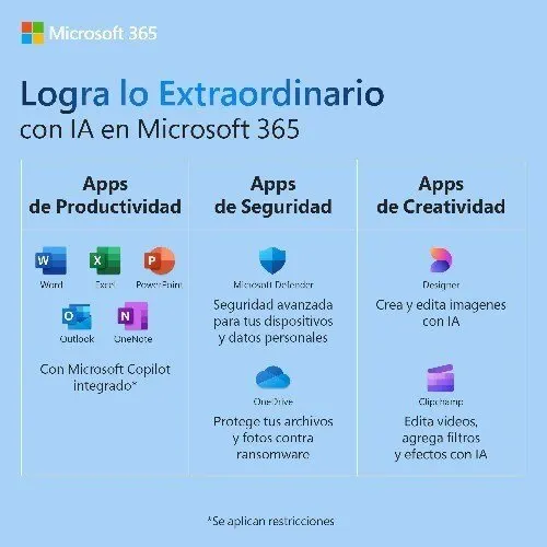 Microsoft 365 Family (formato Caja)- Hasta 6 Usuarios, Suscripción Anual, Multidispositivos, Aplciaciones Premium (word, Excel, Power Point, One Note, Outlook, 1tb One Drive Por Susuario) Copilot, Actulizaciones Automaticas, - Windows / Mac / Android - Image 4