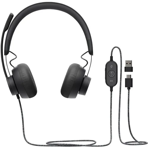 Auriculares Logitech Zone Cableado Sobre La Cabeza Estéreo - Binaural - Circumaural - 32ohm - 20hz A 16khz - 190cm Cable - Uni Direccional, Omnidireccional Micrófono - Usb Tipo C
