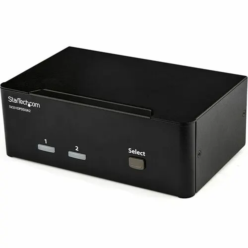 Startech.com Switch Conmutador Kvm De 2 Puertos Displayport - 4k 60hz - 2 Computador(es) - 1 Usuarios Locales - 4k - 3840 X 2160 - 6 X Usb - Usb 2.0 - 6 X Displayport - De Escritorio