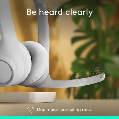 Auriculares Logitech Zone Inalámbrico Sobre La Cabeza Estéreo - Blanco - Binaural - Supra-Aural - 3000cm - Bluetooth - 50hz A 20khz - Función De Cancelación De Ruido Ambiente Micrófono