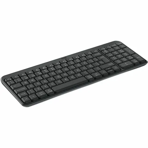 Logitech K250 Robusto Teclado - Compacto - Inalámbrico Conectividad - Español - Qwerty Diseño - Grafito - Bluetooth - 10m - Windows 10, Windows 11, Mac Os X 12.0 Monterey, Chromeos, Linux, Ipados 15, Ios 15, Android 12 - Chromebook - Pc, Mac - Plástico Reciclado - Aaa Tamaño De Batería Admitida - Image 3