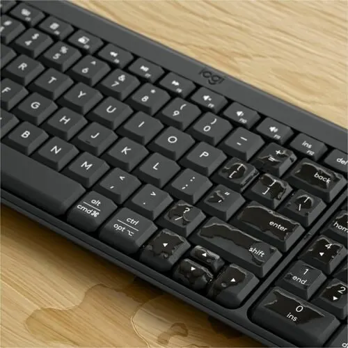 Logitech K250 Robusto Teclado - Compacto - Inalámbrico Conectividad - Español - Qwerty Diseño - Grafito - Bluetooth - 10m - Windows 10, Windows 11, Mac Os X 12.0 Monterey, Chromeos, Linux, Ipados 15, Ios 15, Android 12 - Chromebook - Pc, Mac - Plástico Reciclado - Aaa Tamaño De Batería Admitida - Image 8