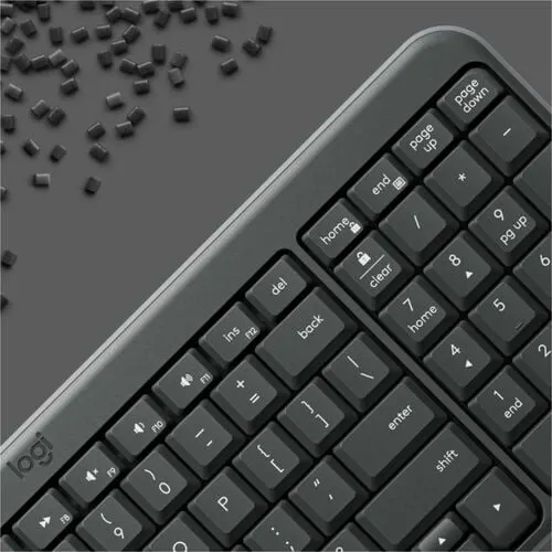 Logitech K250 Robusto Teclado - Compacto - Inalámbrico Conectividad - Español - Qwerty Diseño - Grafito - Bluetooth - 10m - Windows 10, Windows 11, Mac Os X 12.0 Monterey, Chromeos, Linux, Ipados 15, Ios 15, Android 12 - Chromebook - Pc, Mac - Plástico Reciclado - Aaa Tamaño De Batería Admitida - Image 10