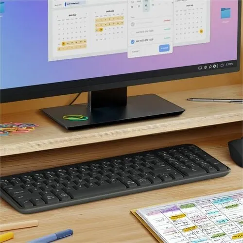 Logitech K250 Robusto Teclado - Compacto - Inalámbrico Conectividad - Español - Qwerty Diseño - Grafito - Bluetooth - 10m - Windows 10, Windows 11, Mac Os X 12.0 Monterey, Chromeos, Linux, Ipados 15, Ios 15, Android 12 - Chromebook - Pc, Mac - Plástico Reciclado - Aaa Tamaño De Batería Admitida - Image 11