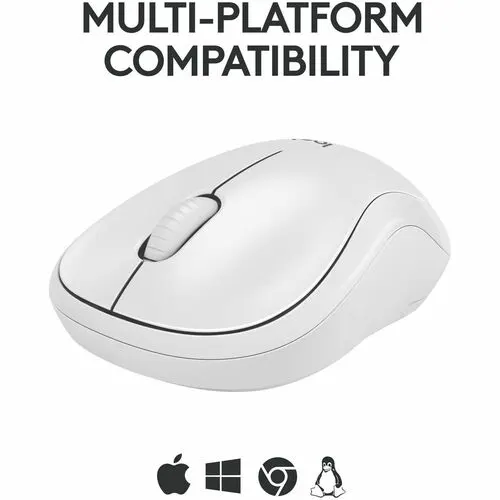 Mouse Logitech Silent M240 Travel - Bluetooth - Blanco - Inalámbrico - Simétrico
