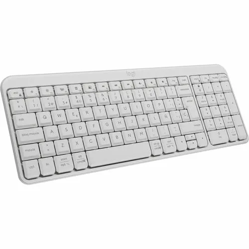 Logitech K250 Robusto Teclado - Compacto - Inalámbrico Conectividad - Español - Qwerty Diseño - Blanco Crudo - Bluetooth - 10m - Windows 10, Windows 11, Mac Os X 12.0 Monterey, Chromeos, Linux, Ipados 15, Ios 15, Android 12 - Chromebook - Pc, Mac - Plástico Reciclado - Aaa Tamaño De Batería Admitida