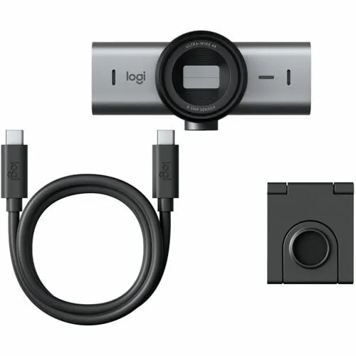 Cámara Web Logitech Master - 8.5megapíxel - 60fps - Grafito - Usb 3.0 Typo C - 4k - 3840 X 2160 Vídeo - Starvis Sensor - Auto-Foco - 90° ángulo - Clip - 4x Zoom Digital - Micrófono - Para Portátil, Monitor, Pantalla - Windows 10, Macos 10.15, Chromeos, Linux - Reducción De Ruido, Balance De Blancos Automático