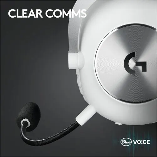 Auriculares De Gaming Logitech G Pro X Con Cable/Inalámbrico Sobre La Cabeza Estéreo - Blanco - Binaural - Cerrado - 3000cm - Bluetooth - 38ohm - 20hz A 20khz - Cardioid, Uni Direccional, Condensador Electret Micrófono - Usb, Mini-Phone (3.5mm) - Image 9