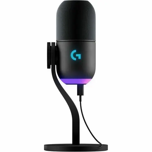 Micrófono Para Juegos, Streaming En Vivo, Transmisión Logitech G Yeti Gx - Dinámico - Negro - 60hz A 18.50khz - Super-Cardioid - Puede Colocarse Sobre Un Letrero Informativo, Boom, De Escritorio - Usb Tipo C