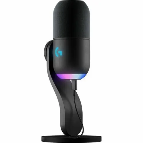 Micrófono Para Juegos, Streaming En Vivo, Transmisión Logitech G Yeti Gx - Dinámico - Negro - 60hz A 18.50khz - Super-Cardioid - Puede Colocarse Sobre Un Letrero Informativo, Boom, De Escritorio - Usb Tipo C