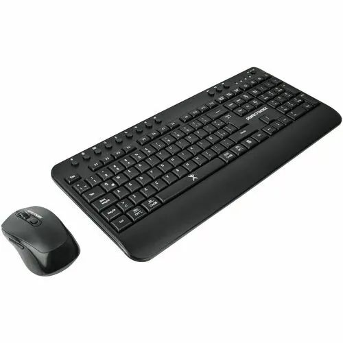 Teclado Y Ratón Perfect Choice Keyvance - Qwerty - Español (américa Latina) - Usb Membrana Inalámbrico Bluetooth/Rf 2.40ghz Teclado - Keyboard/Keypad Color: Negro - Usb Inalámbrico Bluetooth/Rf Mouse - óptico - 3200 Dpi - 6 Botón - Pointing Device Color: Negro - Multimedia Tecla(s) De Acceso Rápido - Aa, Aaa - Compatible Con Pc, Mac