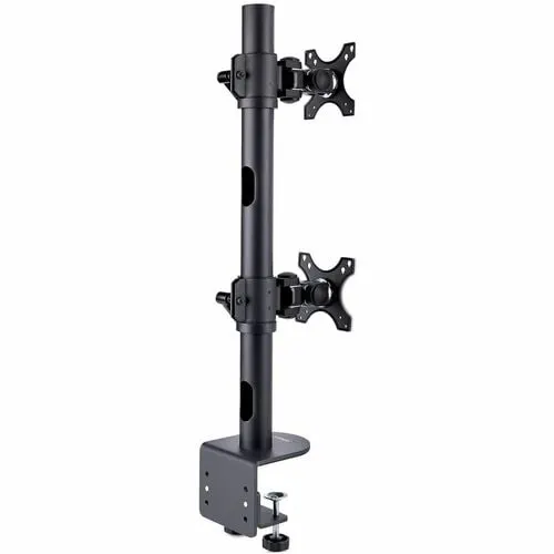Startech.com Soporte De Escritorio Para Dos Monitores Apilados Verticales De 49" 16:9 O 32:9 - Total De 32kg - Vesa - Taa - Altura Ajustable - 2 Pantalla(s) Admitidas - 43.2cm A 124.5cm (49") Para Pantalla Plana - 31.75kg Capacidad De Carga - 75 X 75, 100 X 100 - Compatible Con Montura Vesa - Acero, Plástico - 1 - Image 9