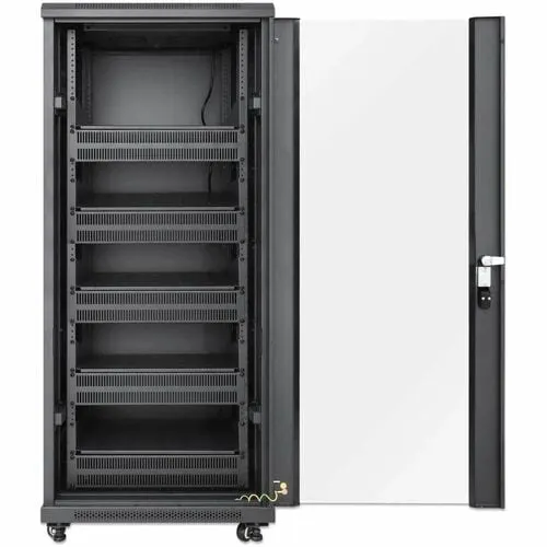 Gabinete 19" Pro Line Con Extractores De Aire, 27u, Frente De 600 Mm, Unidad De Ventilación Con Dos Extractores De Aire Instalados En El Techo, Profundidad De 600 Mm, Ensamblado, Negro Ral 9004. Profundidad De Instalación útil: Ajustable De 150 A 500 Mm (5.91 A 19.69 Pulg.) - Image 4