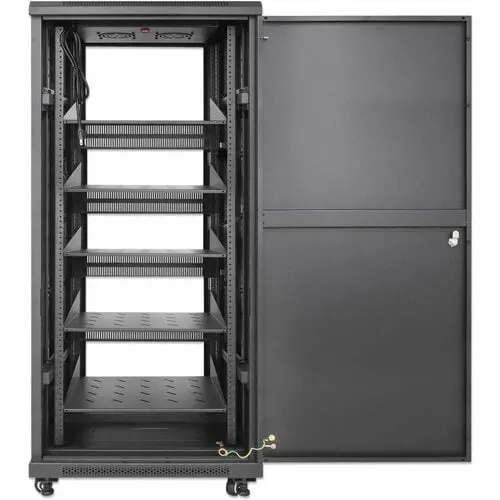 Gabinete 19" Pro Line Con Extractores De Aire, 27u, Frente De 600 Mm, Unidad De Ventilación Con Dos Extractores De Aire Instalados En El Techo, Profundidad De 600 Mm, Ensamblado, Negro Ral 9004. Profundidad De Instalación útil: Ajustable De 150 A 500 Mm (5.91 A 19.69 Pulg.) - Image 7