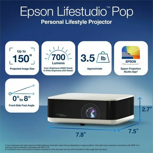 Proyector Led Lifestudio Ef-61w 700lum 1080p Hdmi Google Tv - Image 6