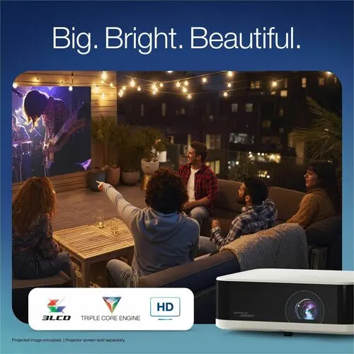 Proyector Led Lifestudio Ef-61w 700lum 1080p Hdmi Google Tv - Image 10