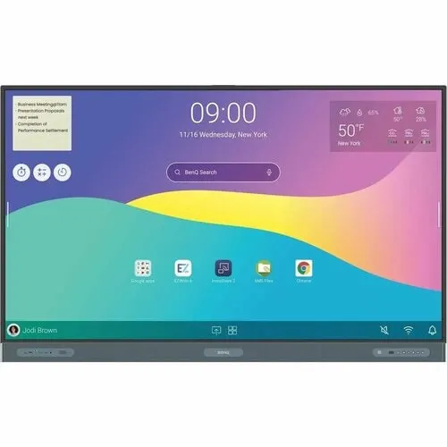 Benq Board Pro Rp8604 4k Uhd Lcd Pantalla De Colaboración - Arm - 8gb - Infrarrojo (irda) - Pantalla Táctil - 16:9 Aspect Ratio - 3840 X 2160 - 450cd/M² - 1,200:1, 50,000:1 Contrast Ratio - 2160p - Usb - Hdmi - Vga - Bluetooth - Androide 13 - Image 3