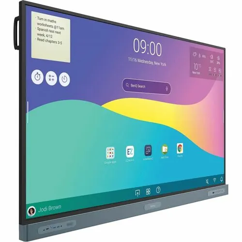 Benq Board Pro Rp8604 4k Uhd Lcd Pantalla De Colaboración - Arm - 8gb - Infrarrojo (irda) - Pantalla Táctil - 16:9 Aspect Ratio - 3840 X 2160 - 450cd/M² - 1,200:1, 50,000:1 Contrast Ratio - 2160p - Usb - Hdmi - Vga - Bluetooth - Androide 13 - Image 4