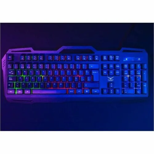 Naceb Na-0967 Teclado Gaming - Tamańo Completo - Cable Conectividad - Usb Tipo A Interfaz - Rgb Led - Español - Negro - Membrana Llave De Contacto - 105 Tecla(s) - Windows, Mac Os - Pc, Mac - Metálico, Cloruro De Polivinilo (pvc)