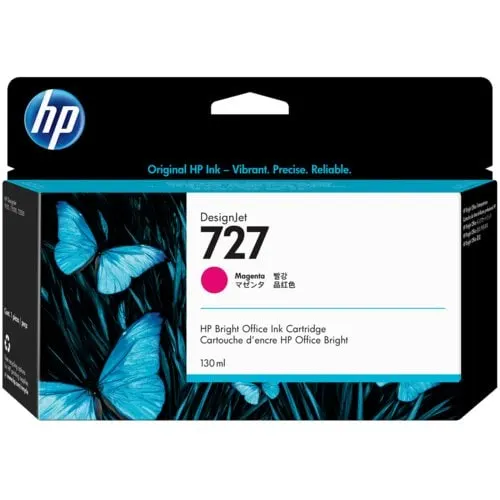 Hp 727 Magenta 130ml Tinta Amplio Formato B3p20a - Image 4
