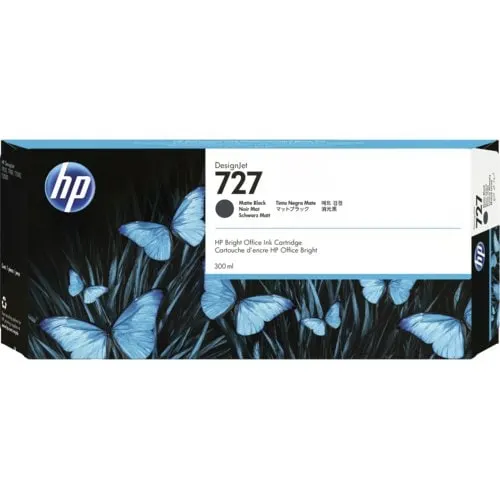 Hp 727 Negro Matte 300ml Tinta Amplio Formato C1q12a - Image 2