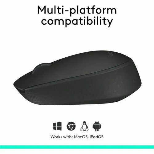 Mouse M170 Inalambrico Plug And Play Color Negro/Gris