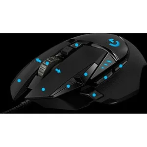 Mouse G502 Hero Para Juegos De Alto Desempeño Maxima Precision De Seguimiento, Iluminacion Rgb, 11 Botones Totalmente Programables, Sensor Hero 16k