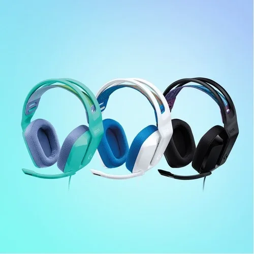 Auriculares De Gaming Logitech G335 Cableado Sobre La Oreja Estéreo - Menta - Binaural - Cerrado - 36ohm - 20hz A 20khz - Cardioid, Uni Direccional Micrófono - Mini-Phone (3.5mm)