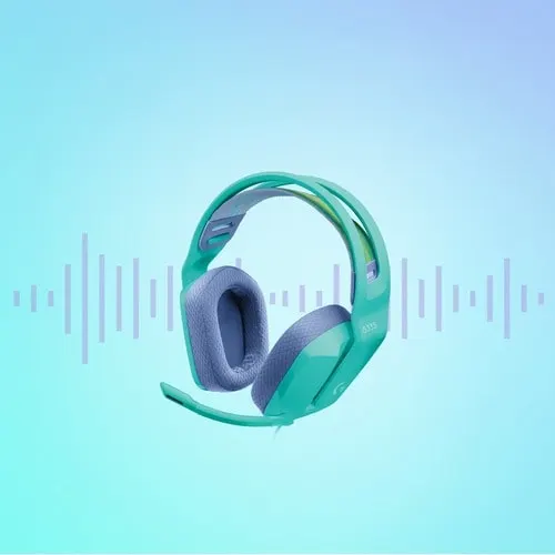 Auriculares De Gaming Logitech G335 Cableado Sobre La Oreja Estéreo - Menta - Binaural - Cerrado - 36ohm - 20hz A 20khz - Cardioid, Uni Direccional Micrófono - Mini-Phone (3.5mm)