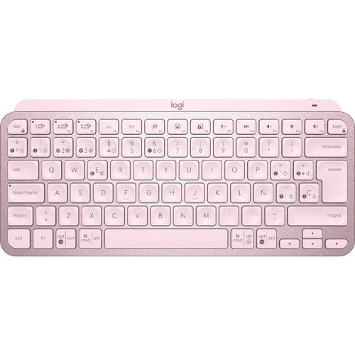 Logitech Mx Keys Mini Teclado - Inalámbrico Conectividad - Led - English - Rosa - Mx Llave De Contacto - Bluetooth/Rf - 4 - 10m - Mac, Pc