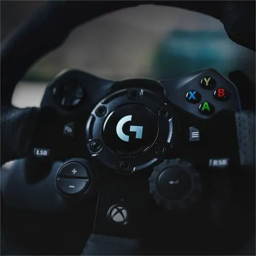 Juego De Volante Logitech G923 - Cable - Usb - Xbox One, Pc, Xbox Series X, Xbox Series S - Negro