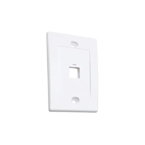Tapa De Pared Faceplate Placa 1 Puerto Blanco