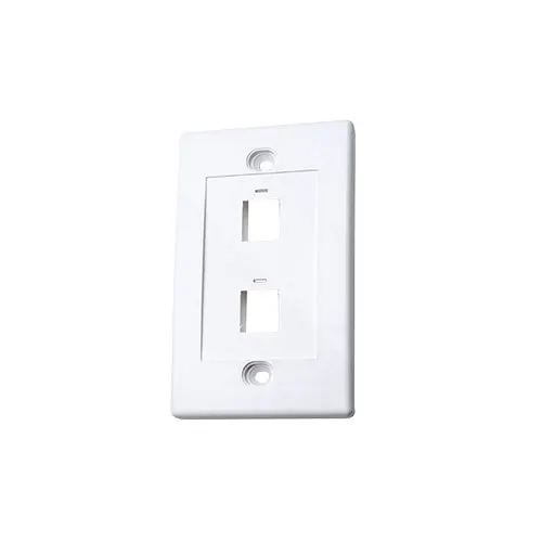 Tapa De Pared Faceplate Placa 2 Puertos Blanco