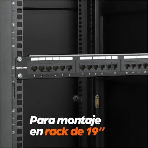 Panel De Parcheo Cat6 24 Puertos Rj45 Montaje Rack 19in 1u - 24 X Rj-45 - 24 X Rj-11 - 1u Alto - 19" Ancho - Montable En Bastidor - Image 7