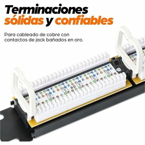 Panel De Parcheo Cat6 24 Puertos Rj45 Montaje Rack 19in 1u - 24 X Rj-45 - 24 X Rj-11 - 1u Alto - 19" Ancho - Montable En Bastidor - Image 8
