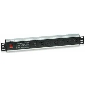 Barra Pdu 7 Cont. Gab/Rack 19" , 1.5u, Sup - Nema 5-15p, Iec 60884 - 7 X Nema 5-15r - 3m Cordón - 3.50kw - Montable En Bastidor - Negro - Image 2