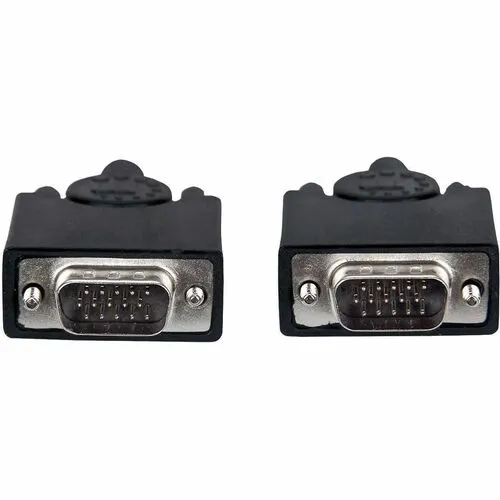 Manhattan Cable Monitor Svga 8mm Hd15m-M 15.0m - Cable For Dispositivo De Audio/Vídeo, Monitor, Conmutador Kvm, Divisor De Vídeo - Apantallado - Níquel, Níquel Conector Chapado - 28 Awg - Negro
