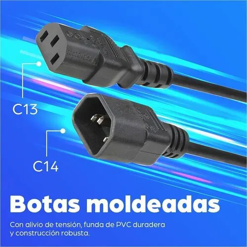 Manhattan Cable Corriente Monitor A Cpu, 1.8m - Para Fuente De Alimentación, Monitor - Iec 60320 C13 / Iec 60320 C14 - 250 V Ca - Image 5