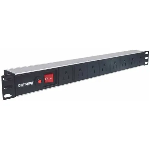 Pdu Barra Multicontacto Con 8 Contactos Interruptor Supresor Para Rack De 19" - Basic - Iec 60906 - 8 X Iec 60906 - 15a - 1u - Montable En Bastidor - Compacto - Image 2